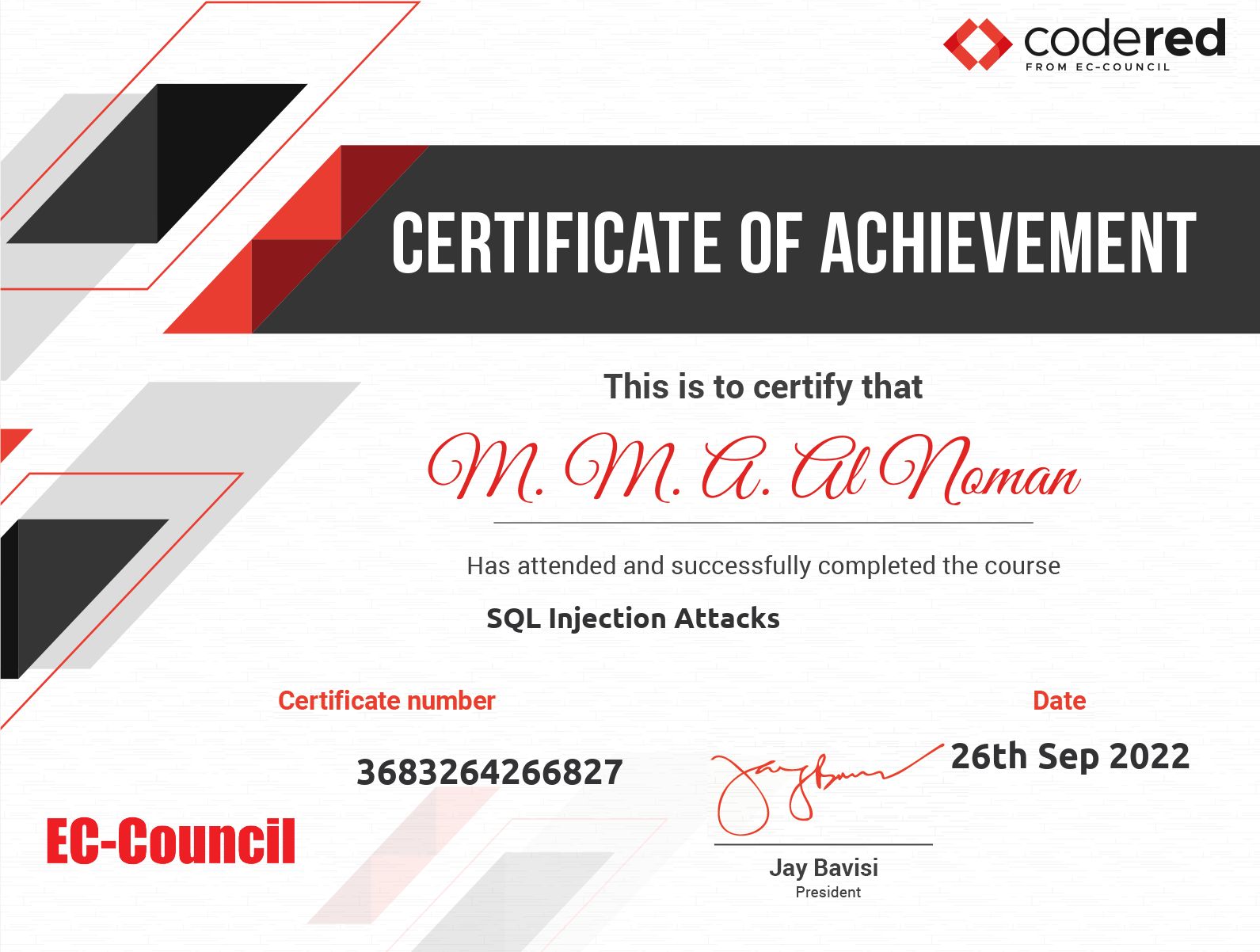 SQL Injection Attacks, Codered EC-Council, 2022