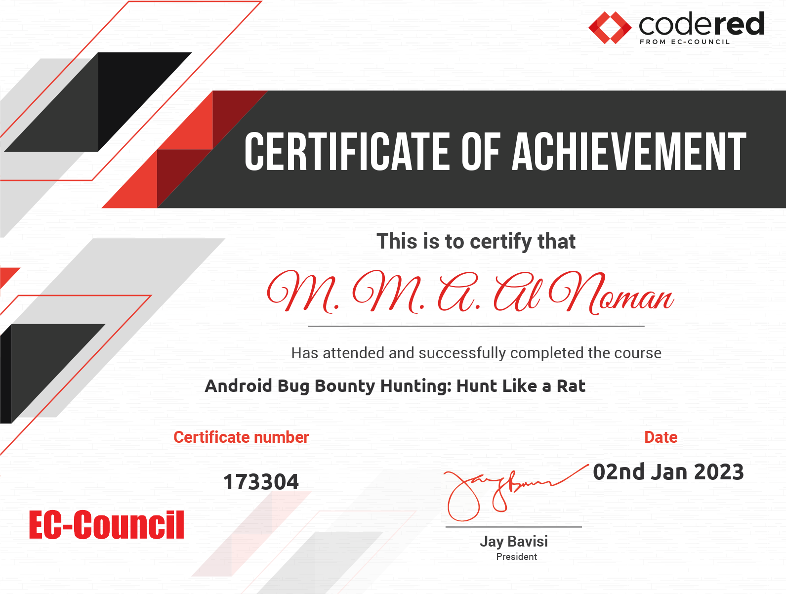 Android Bug Bounty Hunting: Hunt Like a Rat, Codered EC-Council, 2022